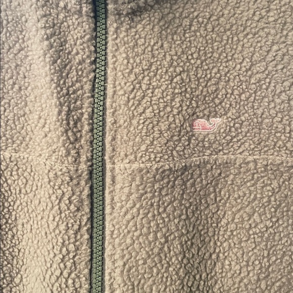 Vineyard Vines Women’s Small Light Green Fleece Vest - Picture 2 of 8